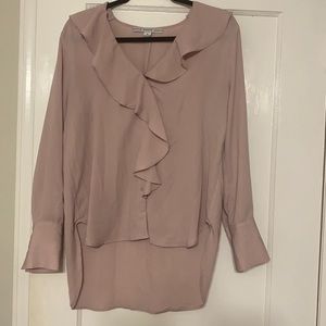 Ruffled Pink Blouse